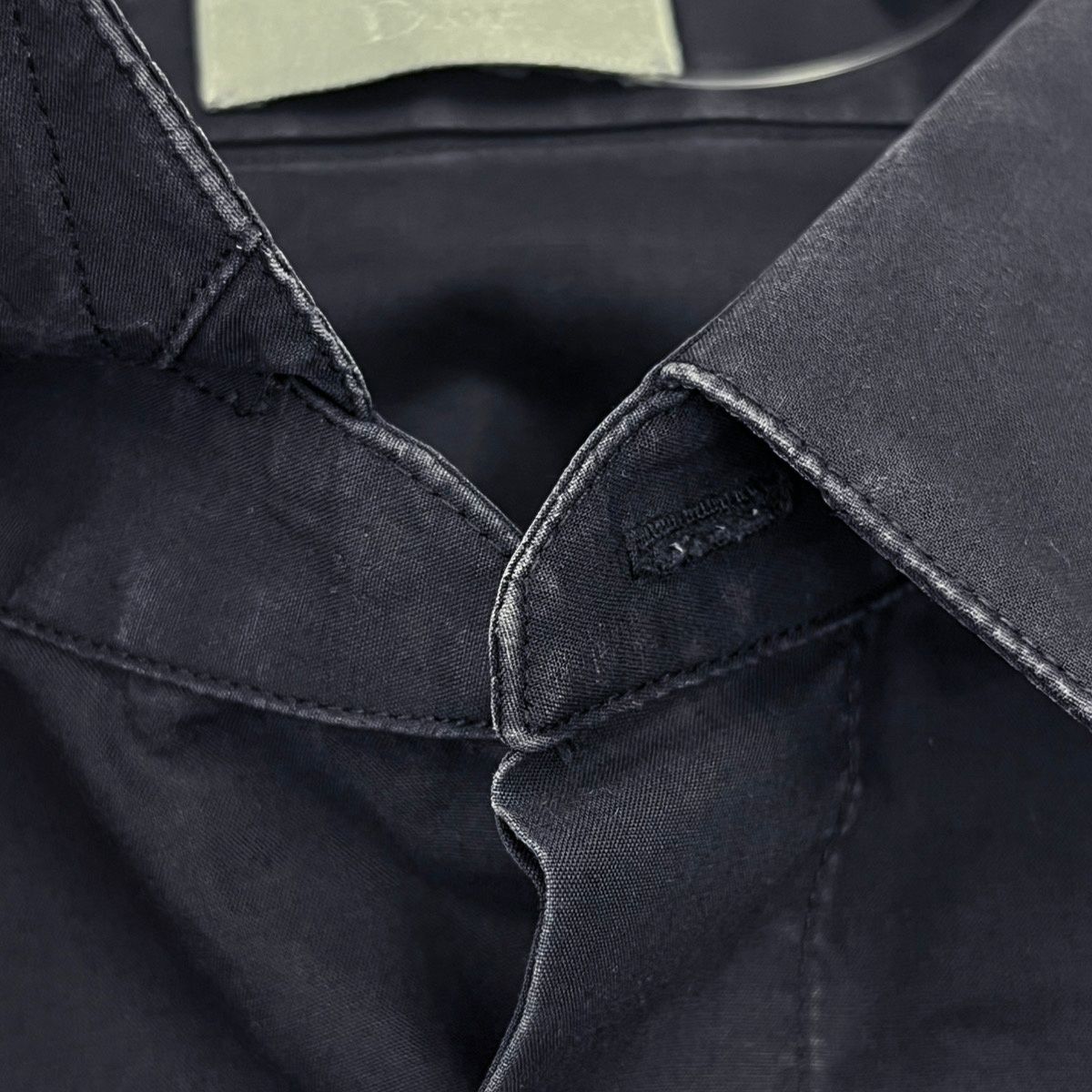 Dior HOMME ディオールオム 2004AW フライフロントバイカラーシャツ  