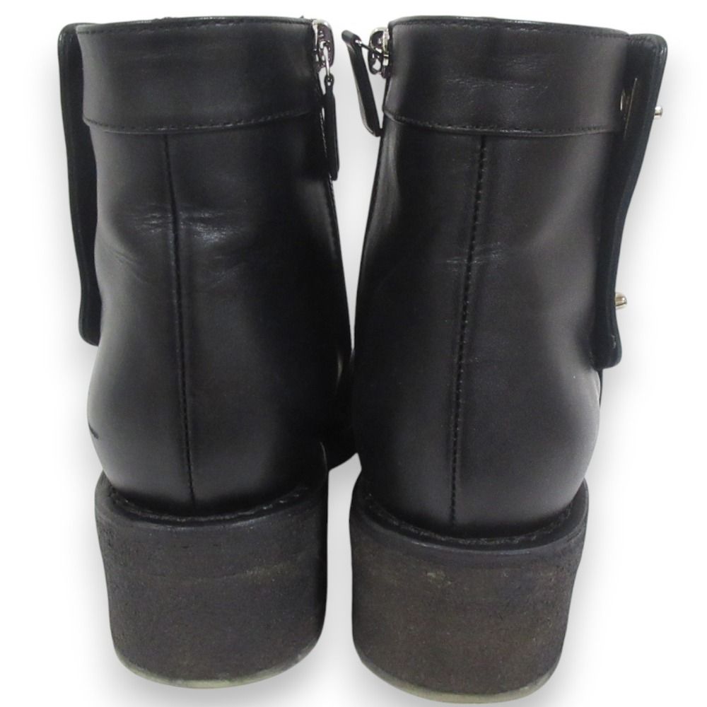 美品 CHANEL シャネル ココマーク ターンロック レザー ショートブーツ