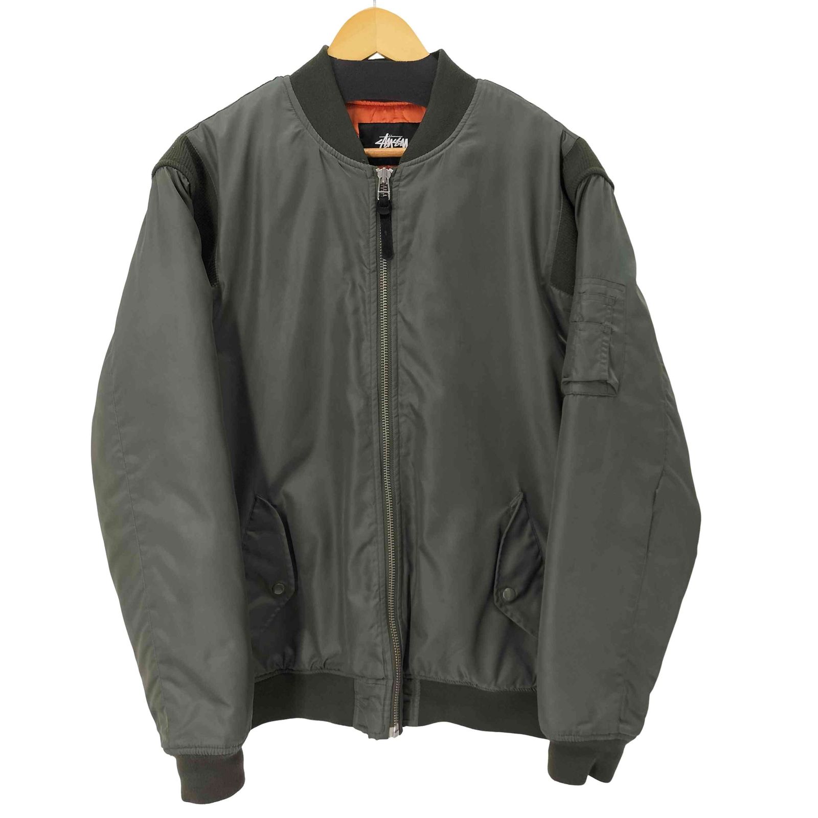 【在庫処分大特価!!】 MA-1 Stussy ステューシー ボンバージャケット import：L メンズ ジャケット・アウター