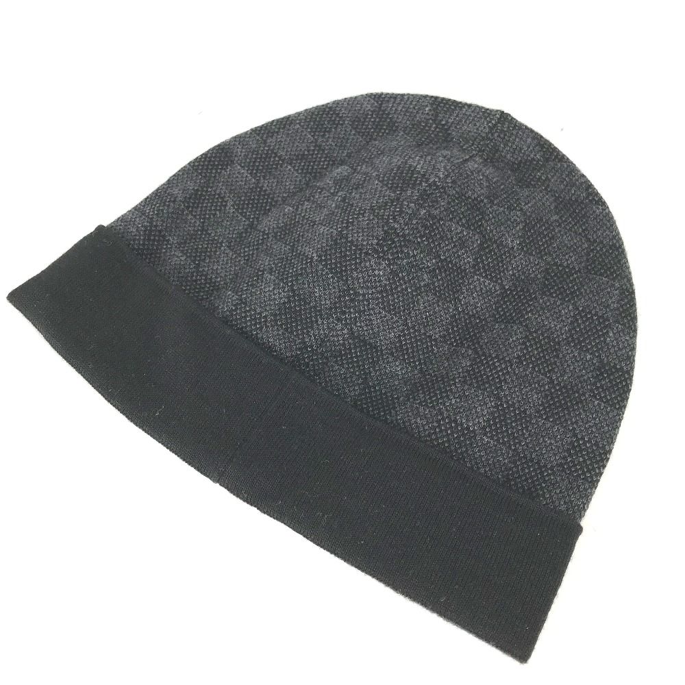 【極美品】ルイヴィトン ボネ・プティ ダミエ ニット帽 LVロゴ M70009 LOUIS VUITTON 極美品□LOUIS ルイヴィトン 2020年製 M70009