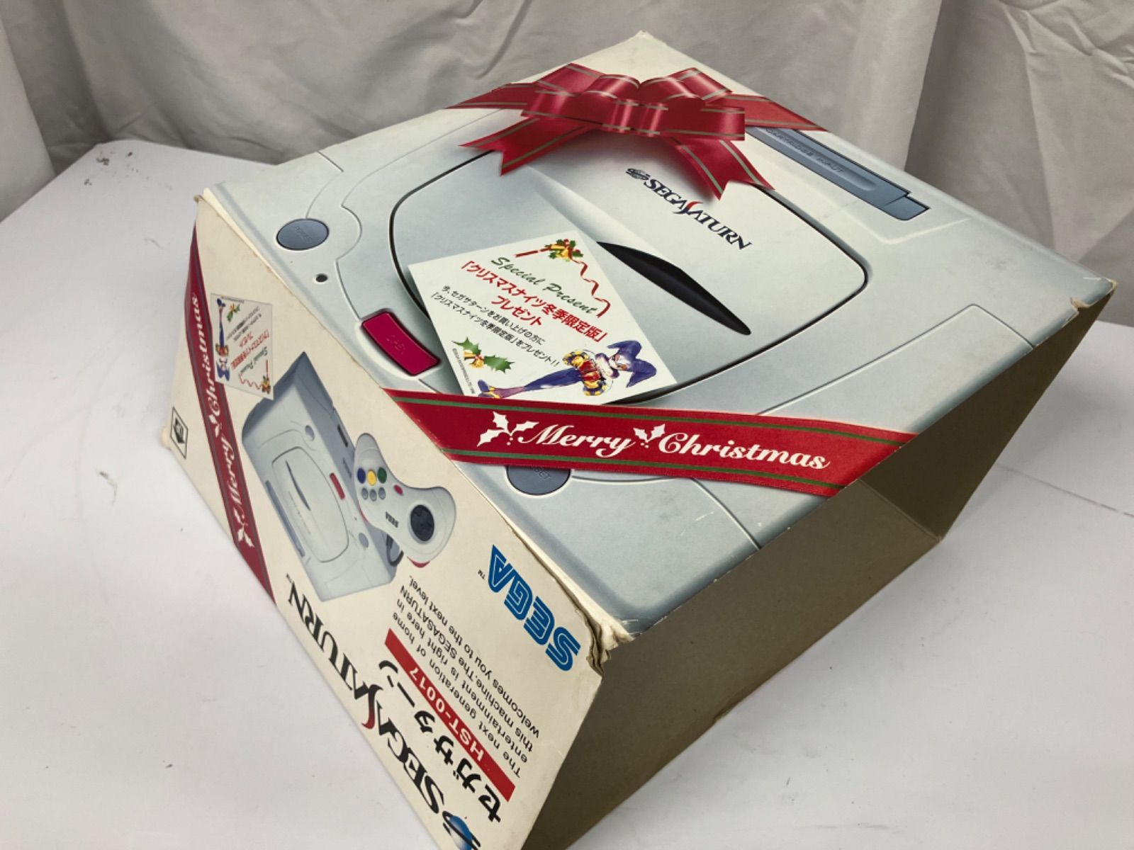 セガサターン本体 (白)箱説付き＋クリスマスナイツ冬季限定版