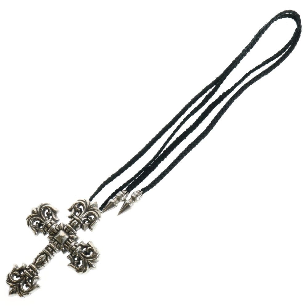 Chrome Hearts ラージクロス＋LEATHER BRAID 最終価格Chrome Hearts ラージクロスLEATHER BRAID Chrome Hearts