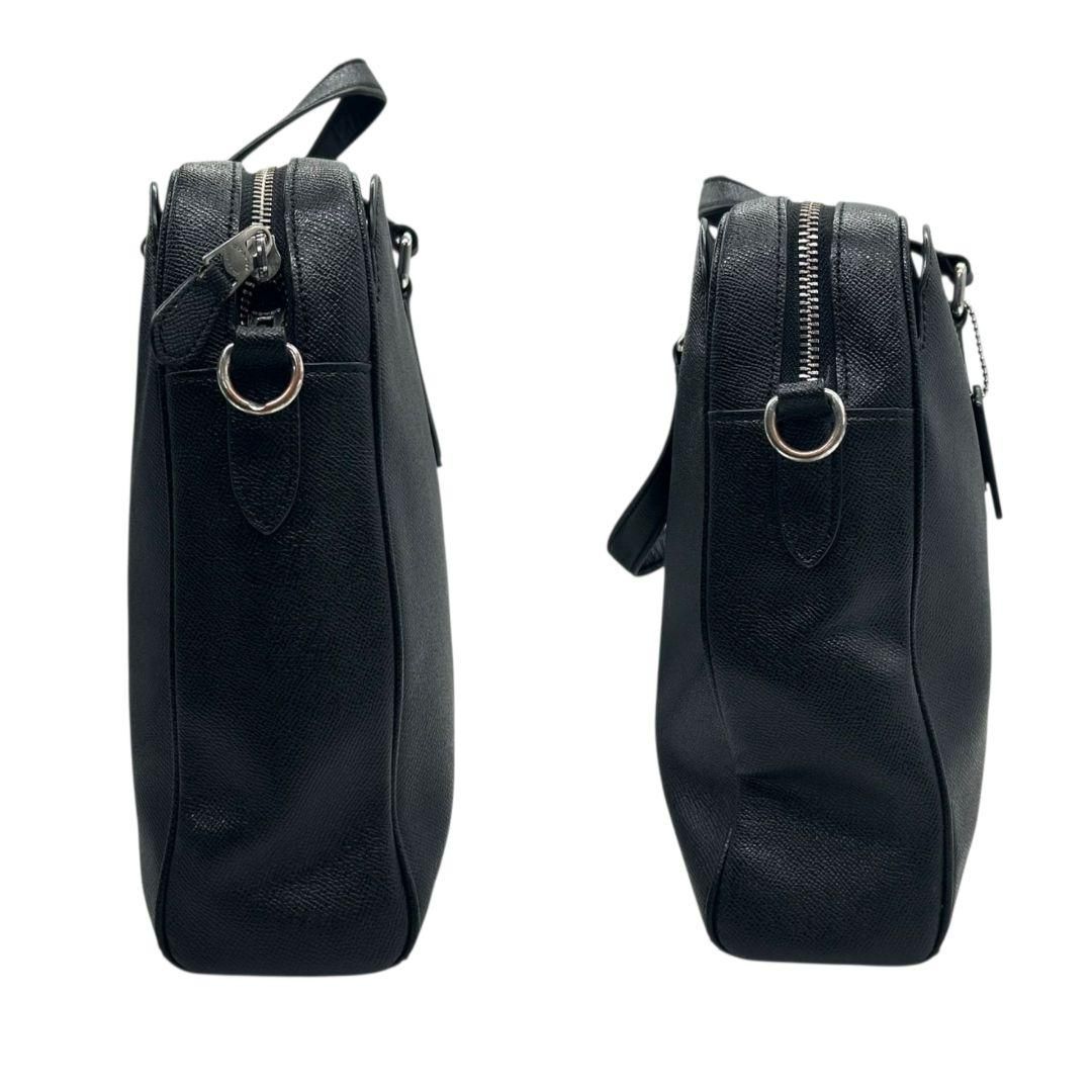 COACH コーチ ビジネスバッグ ブラック 黒 レザー 本革 2way トート