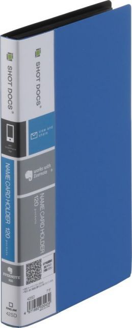 まとめ キングジム ショットドックス 名刺ホルダー コンパクトタイプ 42SDｱｵ ×20セット