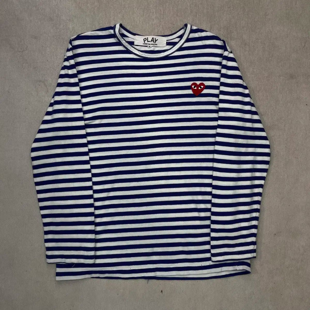 コムデギャルソン　 ストライプ 長袖カットソー M コムデギャルソン COMME des GARCONS ストライプ 長袖シャツ