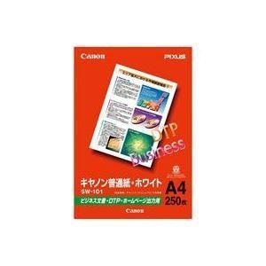  （まとめ）キヤノン Canon 普通紙ホワイト SW-101A4 A4 250枚〔×30セット〕 プリンター用紙・コピー用紙