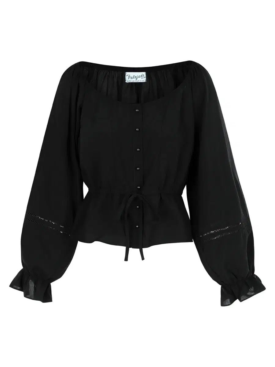 PALE JADE ペイルジェイド ボヘミアン ボタン ブラウス