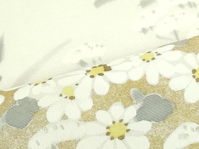 平和屋着物○生紬 ろうけつ染め 花唐草文 正絹 逸品 DAAS3984ps