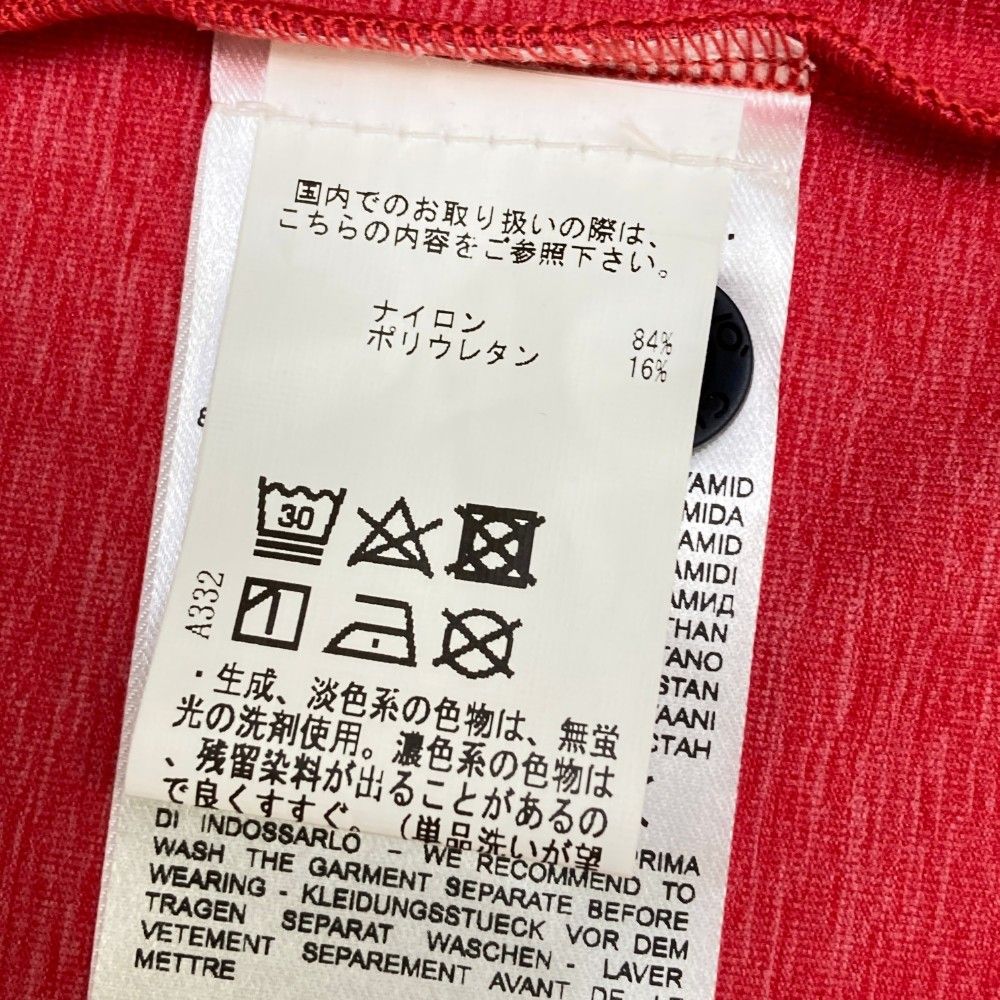 サイズ：50 CHERVO シェルボ  長袖ポロシャツ  レッド系 [240101449085] ゴルフウェア メンズ ストスト サイズ：50 CHERVO シェルボ 長袖ポロシャツ レッド系
