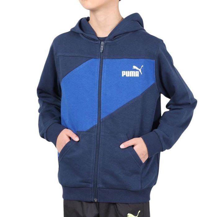 【新品・5営業日で発送】PUMA プーマ PUMA_POWER_カラーブロック_フル (681395) 色 : CLUB_NAVY サイズ : 140 