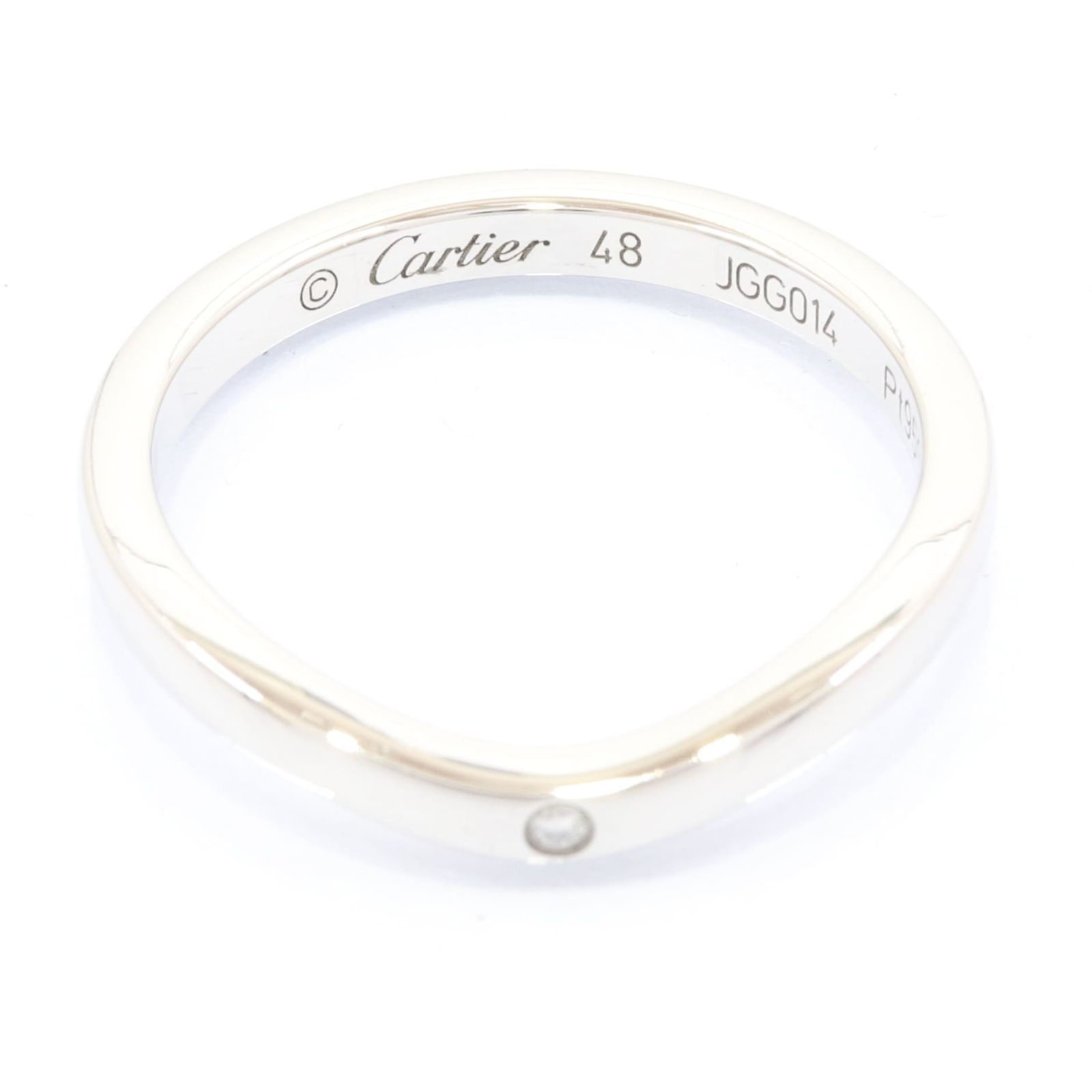 Cartier カルティエ バレリーナ 3P ダイヤ リング 指輪 Pt950 プラチナ 
