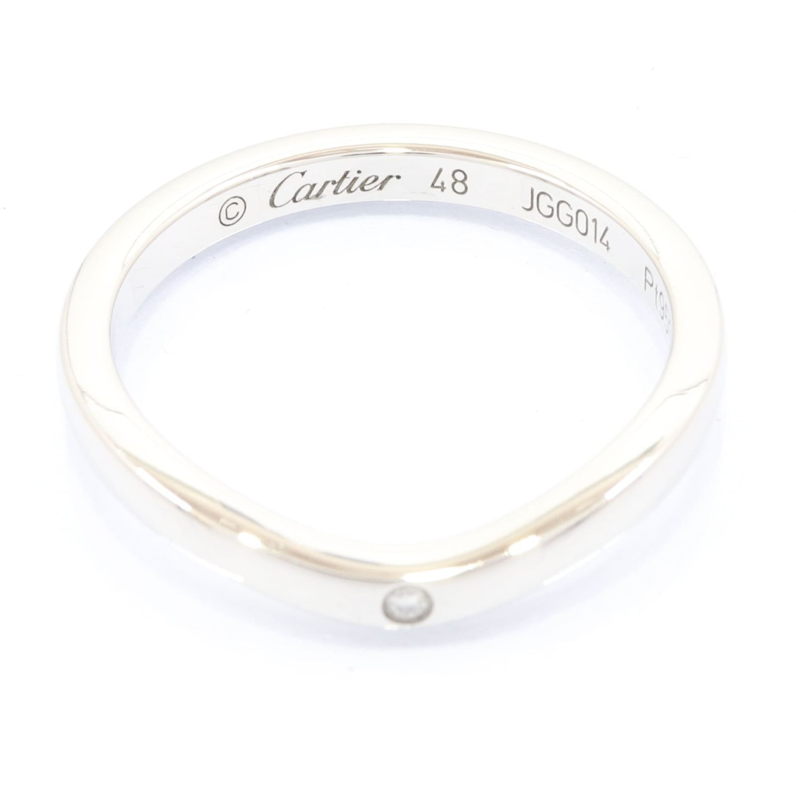 Cartier カルティエ バレリーナ 3P ダイヤ リング 指輪 Pt950 プラチナ 8号 #48 / 8244 - メルカリ