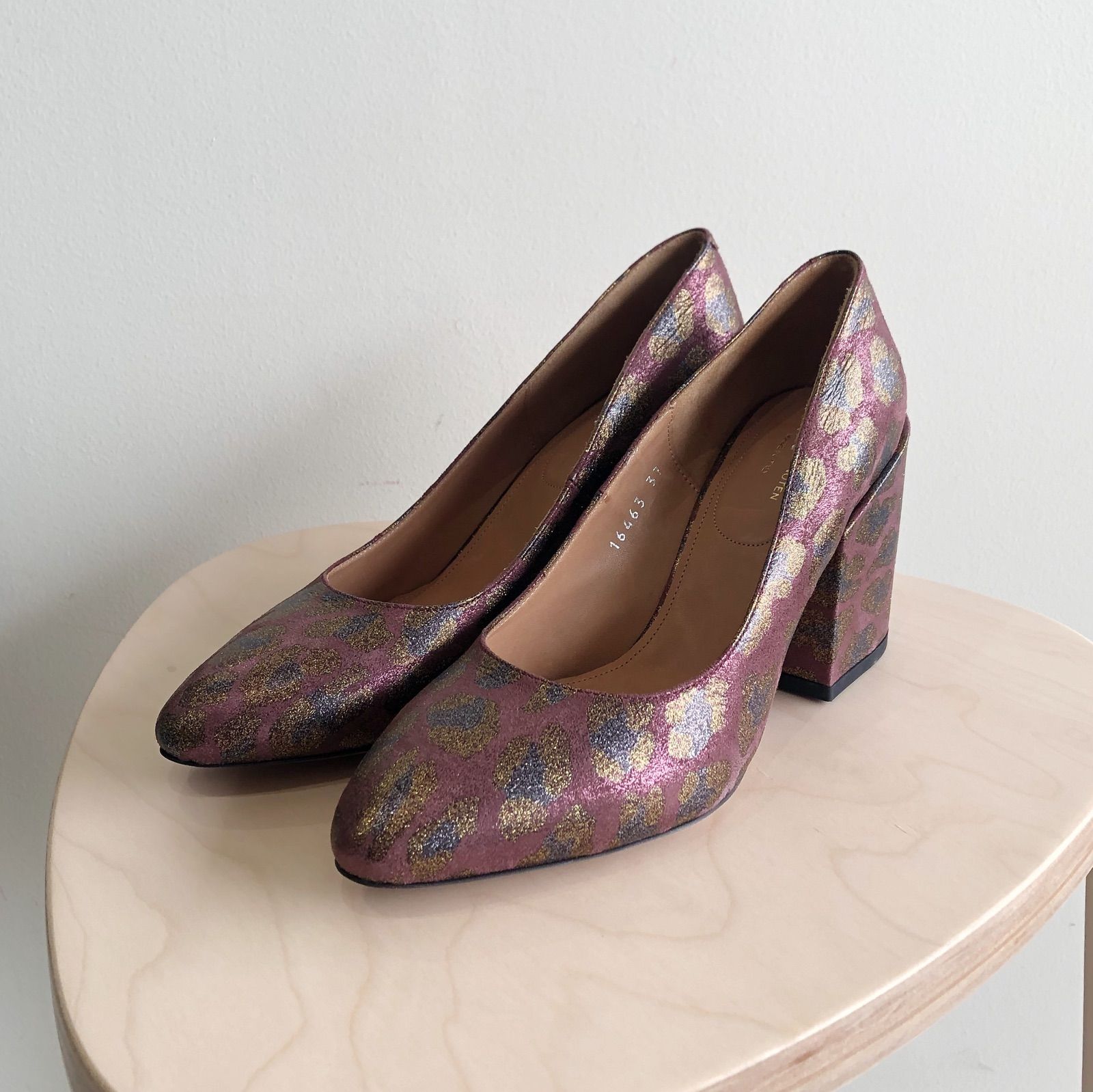 DRIES VAN NOTEN CHUNKY HEEL PUMPS - ハイヒール/パンプス