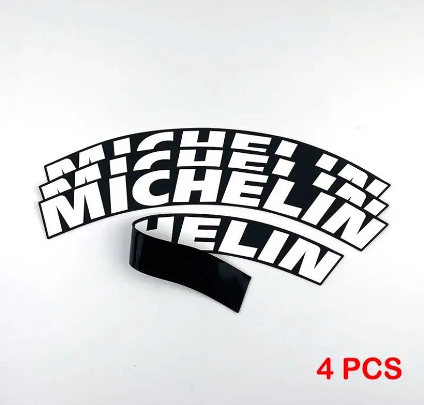 ミシュラン タイヤステッカー 1台分 4枚 MICHELIN タイヤレター 