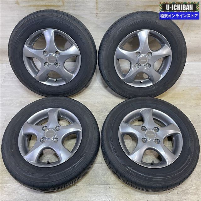 スタッドレスタイヤ & ホイール 4本＞ 155/65R13 ダンロップ 13x4.00B