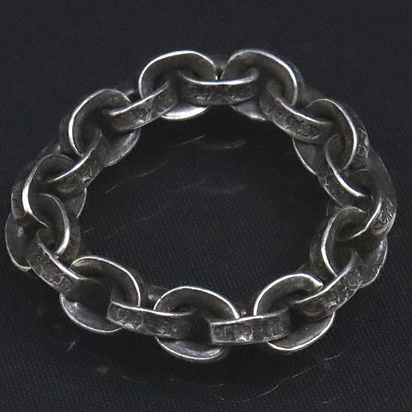 CHROME HEARTS 銀座店 クロムハーツ ペーパーチェーン リング 指輪 メンズ シルバー SV925 約16号 100323