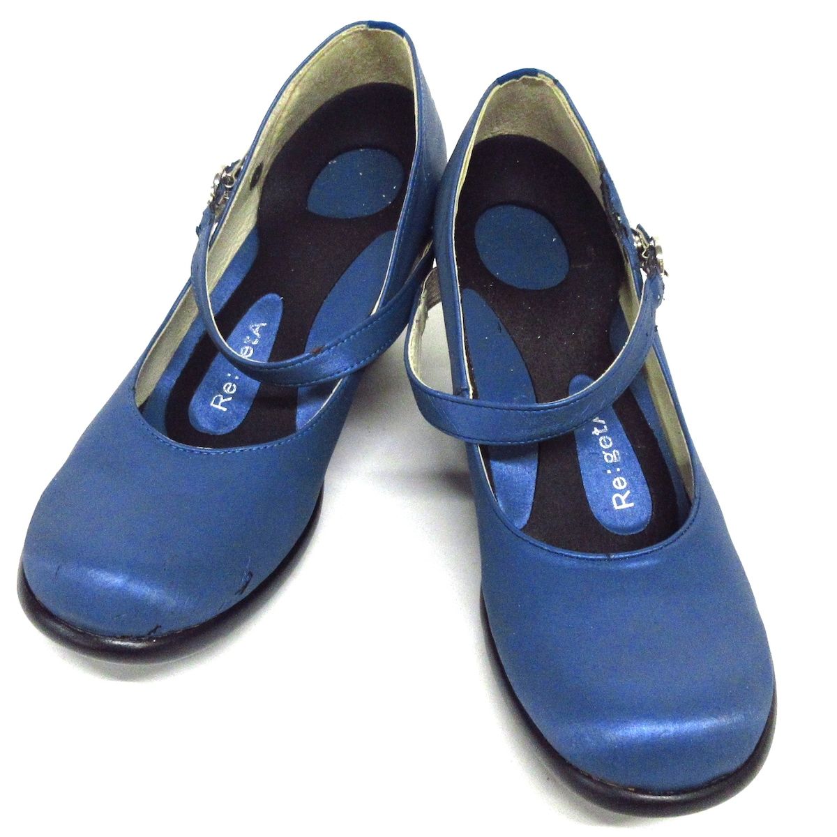 Re getA リゲッタ パンプス S レディース - ブルー ウェッジソール レザー