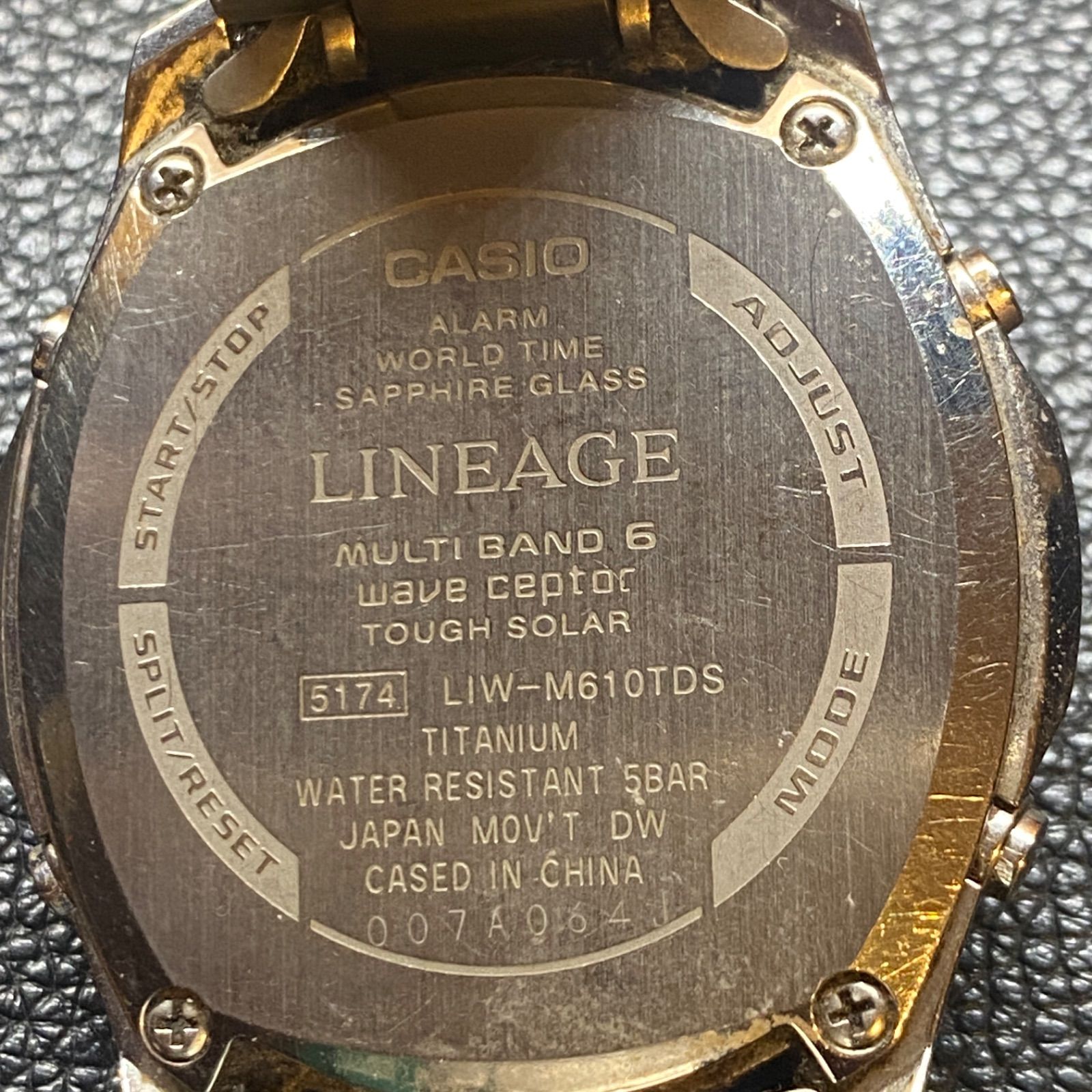 カシオ CASIO リニエージ LIW-M610TDS LINEAGE Titanium チタン タフ