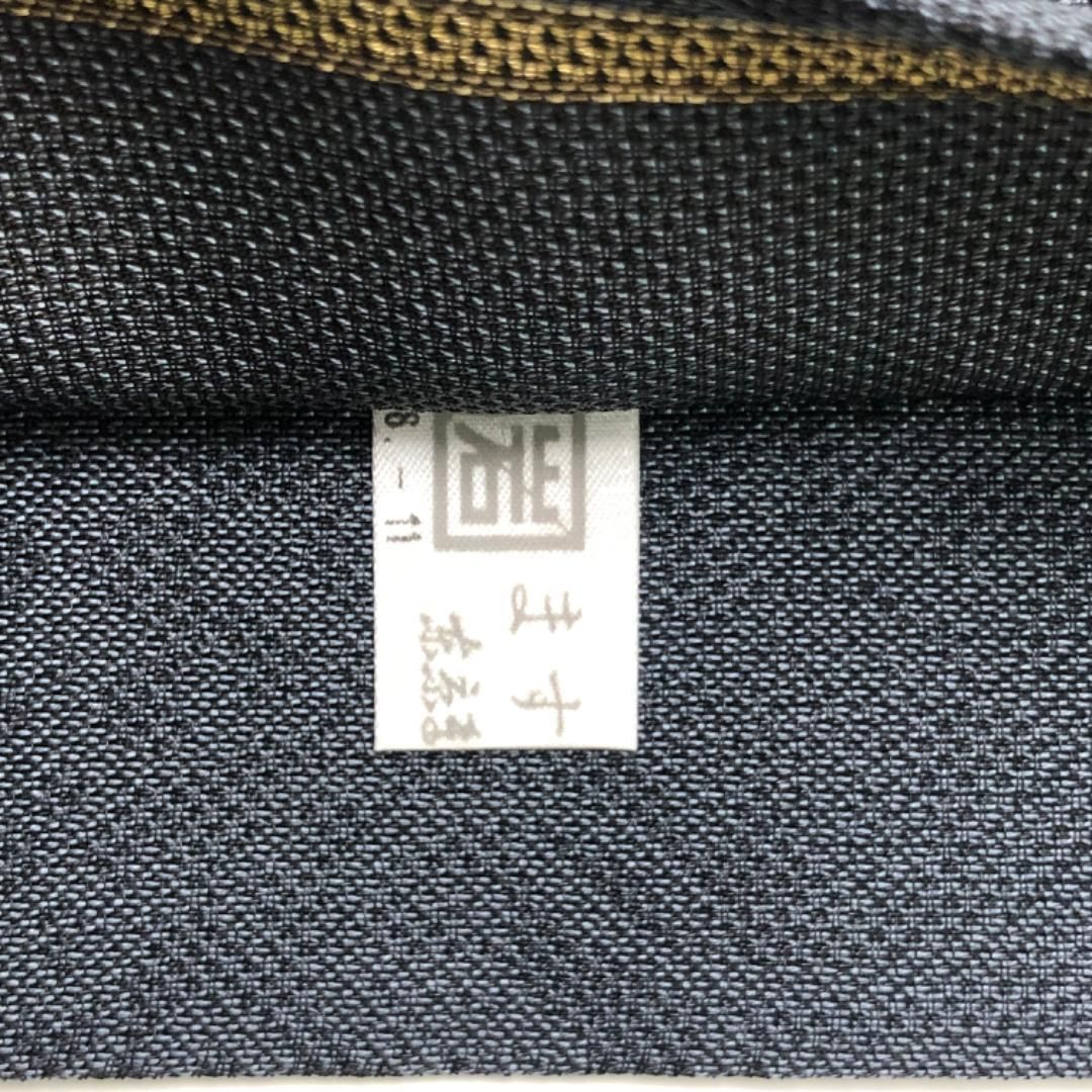 袋帯 紋紗 菊華菱文 華模様 金糸 藍錆色 ますいわ屋 ガード加工 O-4982 袋帯 紋紗 菊華菱文 華模様 金糸 藍錆色 ますいわ屋 ガード