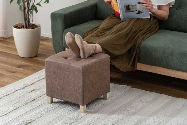 ファブリッククッションスツール