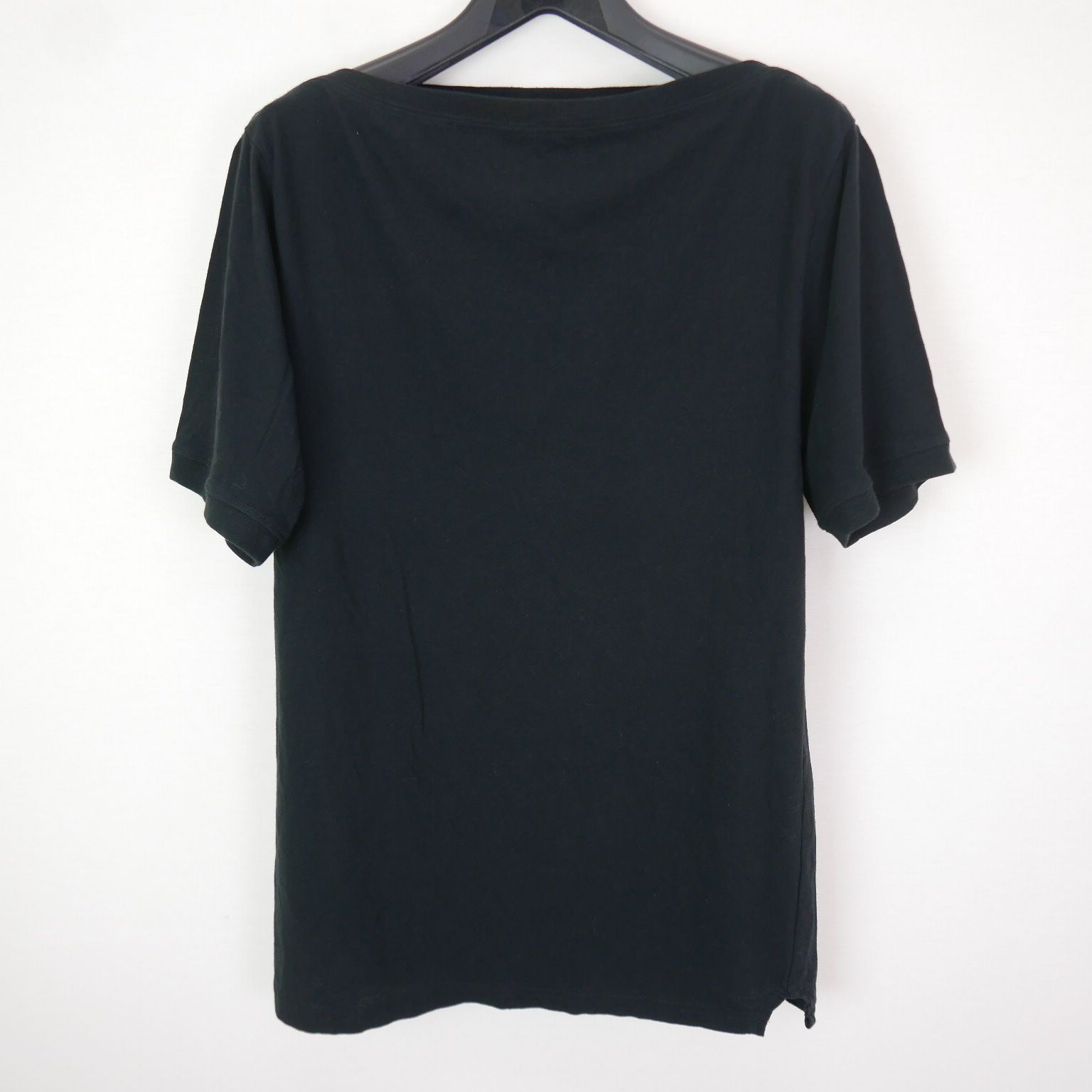 19SS FUMIKA UCHIDA フミカ ウチダ COTTON STRAIGHT NECK OVER SHOULDER TEE レディース  ボートネック カットソー Tシャツ BLACK M - メルカリ