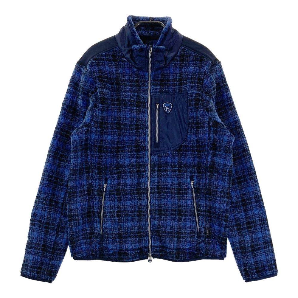 サイズ 48 ADABAT アダバット ボア ジップジャケット チェック柄 ネイビー系 240101400712 ゴルフウェア メンズ ストスト