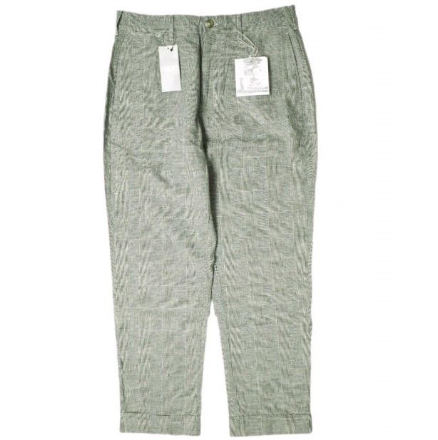 新品 Engineered Garments エンジニアードガーメンツ 20SS アメリカ製 Andover Pant - CL Glen Plaid アンドーバーパンツ コットンリネン グレンチェック 32 Grey テーパード ボトムス g19350
