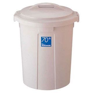 【 W＆W 丸型ペール［フタ付］ 90型 】【 厨房器具 製菓道具 おしゃれ 飲食店 】