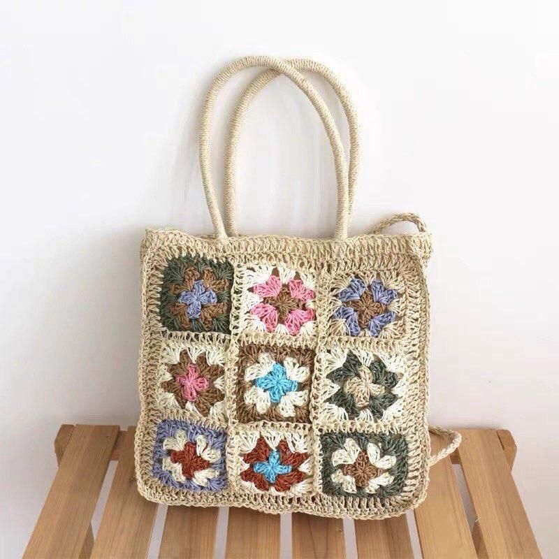 大人気プラかご V119ハンドメイド PPバンド エコバッグ ホワイトxネイビー 安く 買うハンドメイド・手芸 - 大人気プラかご V119ハンドメイド PP