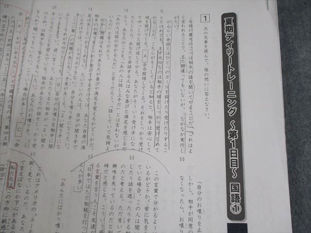 サピックス SAPIX 国語 小5 デイリー⁄スプリング⁄サマー 一年分 小4