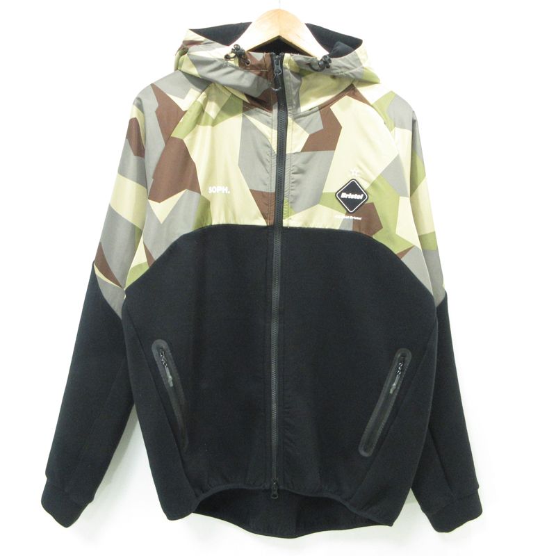 三重本店 FCRB エフシーアールビー ジップアップジャケット VENTILATION HOODIE ベンチレーション フーディー FCRB-202029 ベージュ サイズ XL 95