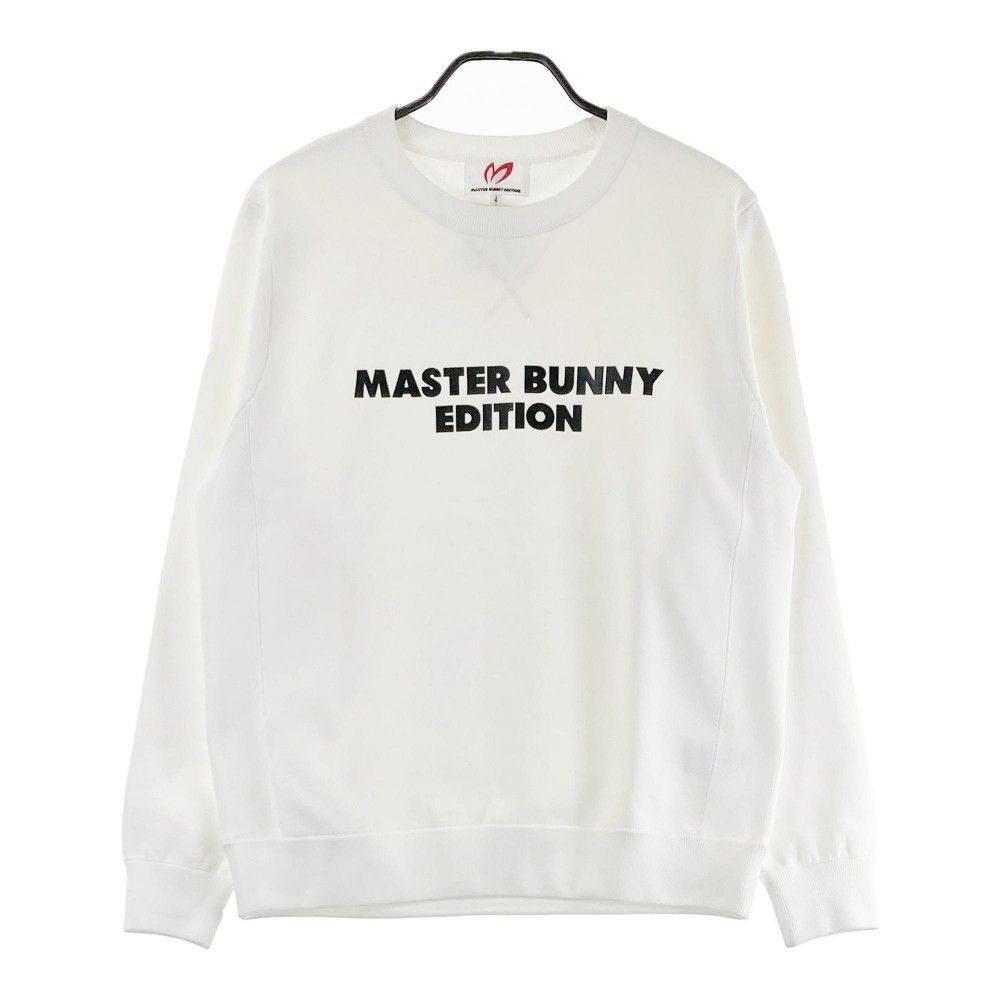 サイズ：4 MASTER BUNNY EDITION マスターバニーエディション  スウェット トレーナー  ホワイト系 [240101440209] ゴルフウェア メンズ ストスト サイズ：4 MASTER BUNNY EDITION マスターバニーエディション