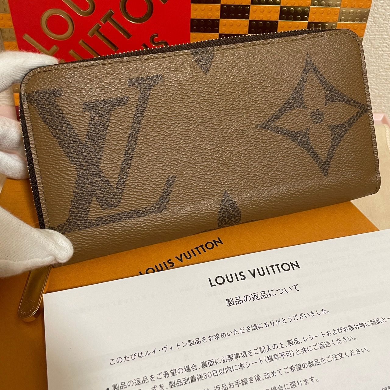 ほぼ新品】ルイヴィトン モノグラム ジャイアント リバース ジッピー 