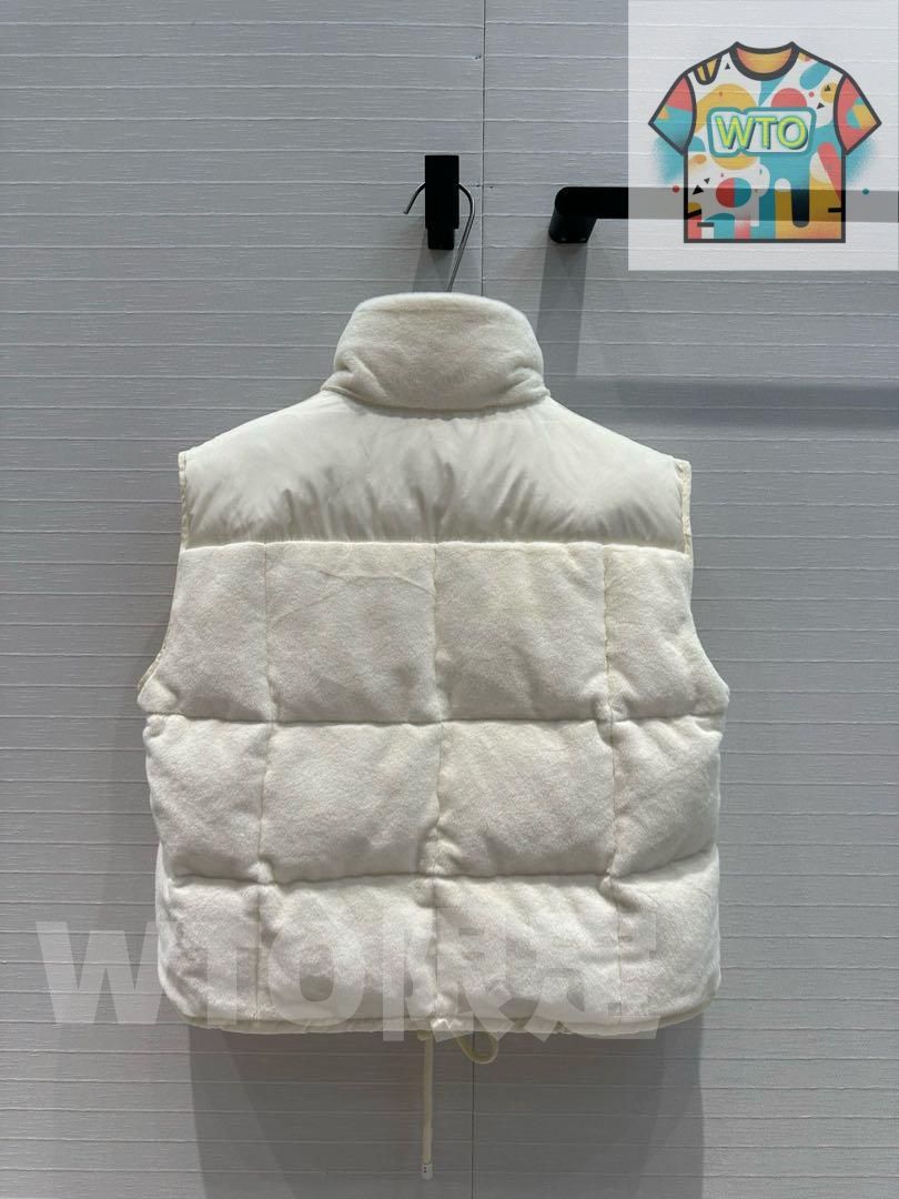 Moncler ホワイト ダウンベスト レディース｜本日限定特価｜新品