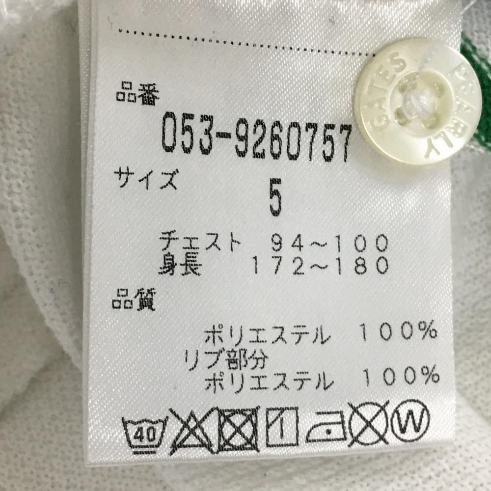 ☆値下げ☆【超美品】パーリーゲイツ 半袖ポロシャツ 白×ネイビー 30