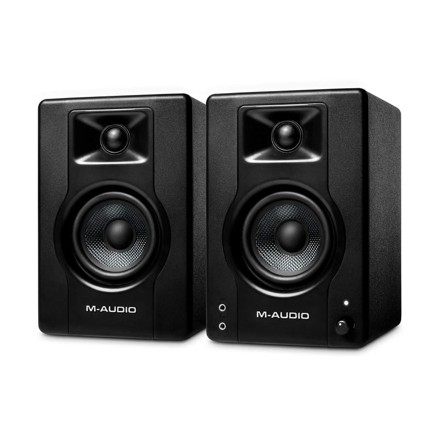 M-Audio モニタースピーカー アクティブスピーカー pc スピーカー ゲーミング 音楽制作 RCA入力端子 L|Rペア 120W 3.5インチ