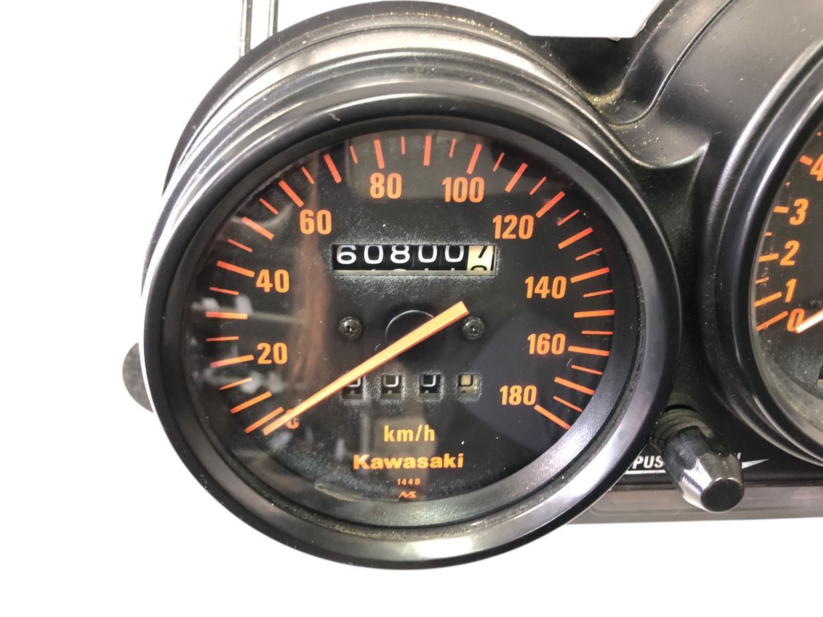 Kawasaki ZZR250 EX250H スピードメーター メーターユニット ステー付 作動OK 交換 補修にも 2755-M5919