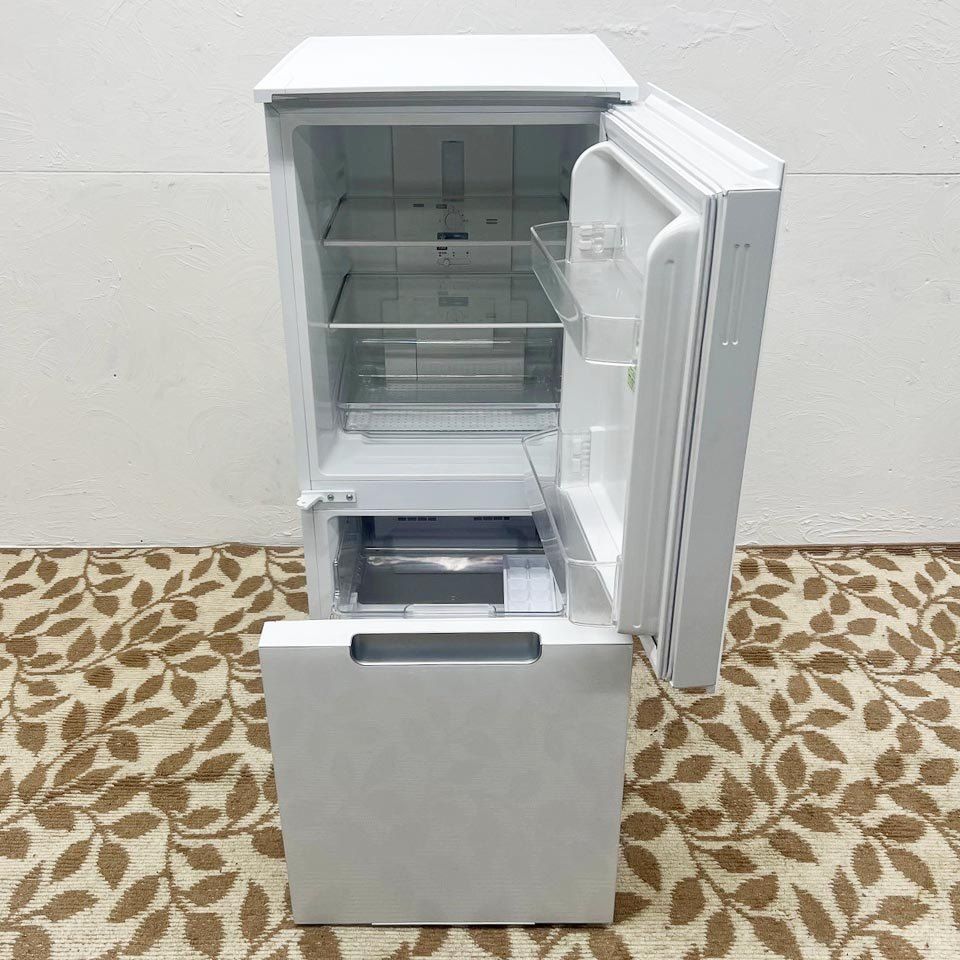 関東送料無料】シャープ 2ドア冷蔵庫 SJ-GD15G-W/152L/ガラス