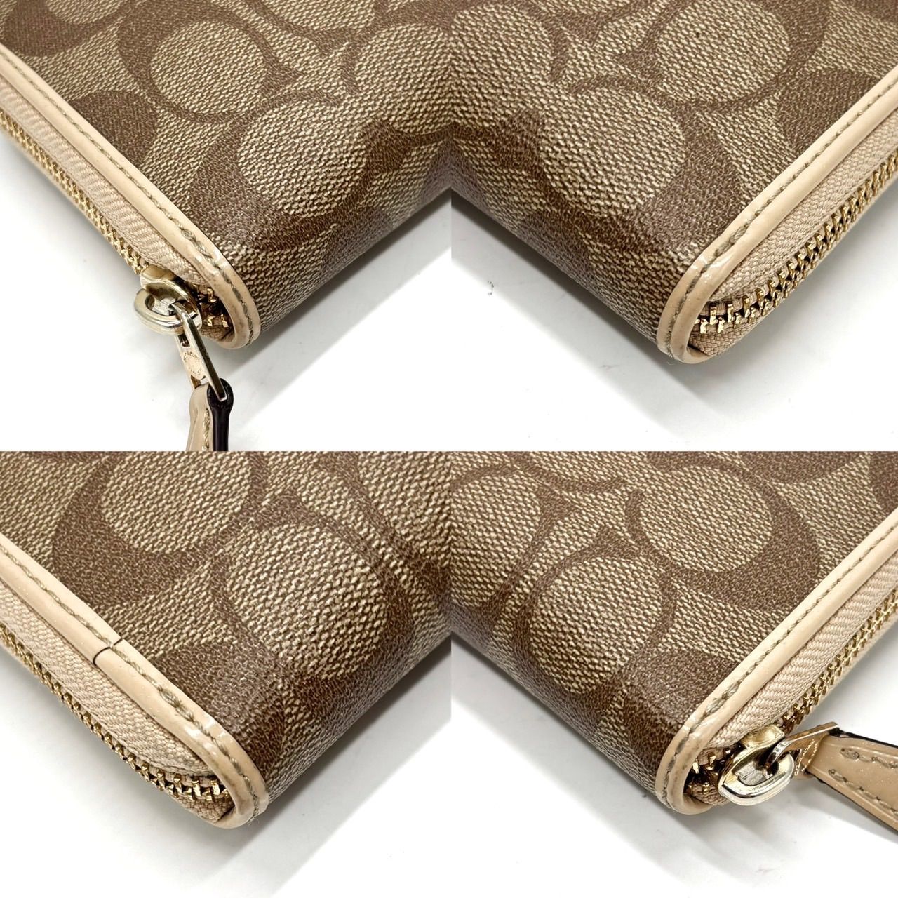 良品★COACH【コーチ】長財布 シグネチャー 馬車 希少 ブラウン クーポン】コーチ 長財布 シグネチャー ブラウン ベージュ