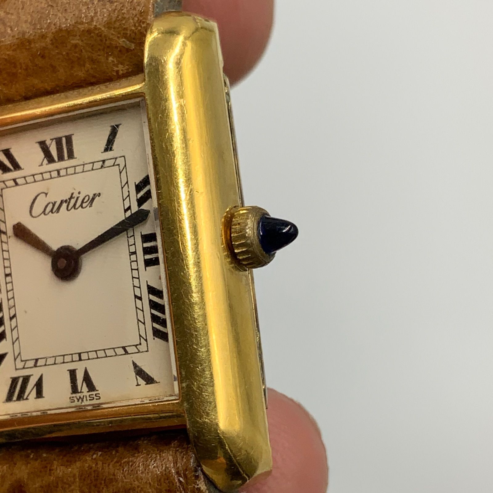 カルティエ　プレマストタンク　アンティーク　７０年代　18K金張り Cartier カルティエ PRE MUST TANK WATCH LM カルティエ プレマスト