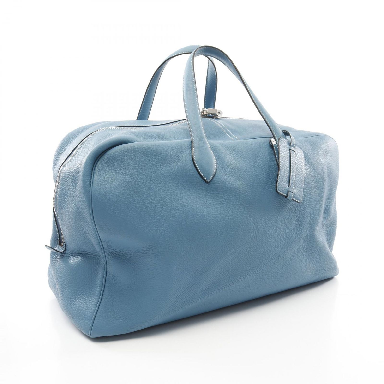 エルメス HERMES ボストンバッグ ヴィクトリア50 ブルージーン