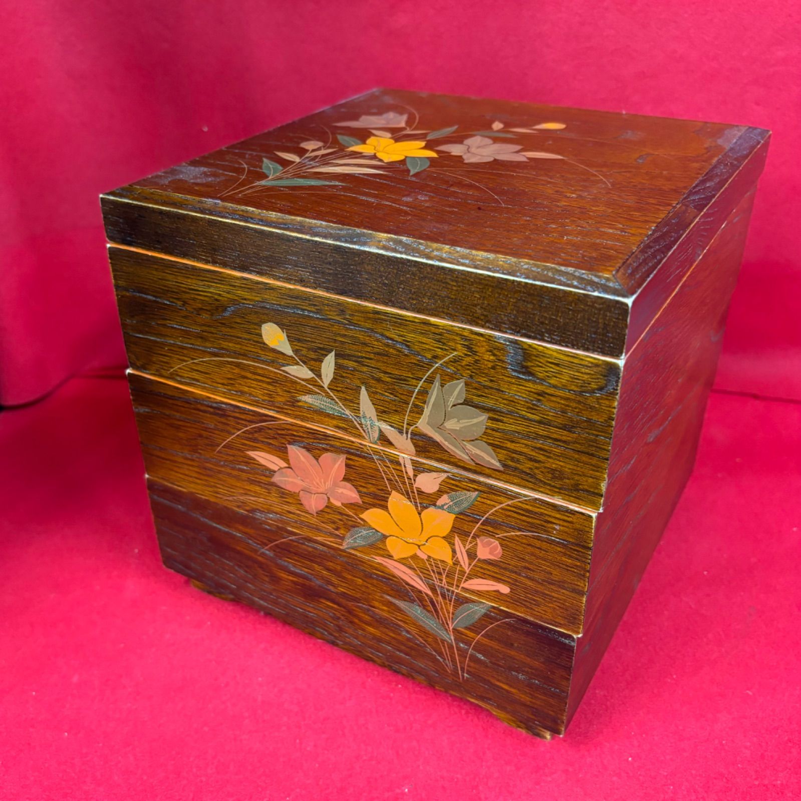 会津塗 けやき 木目 三段重 重箱 おせち 訳アリ特価 - メルカリ