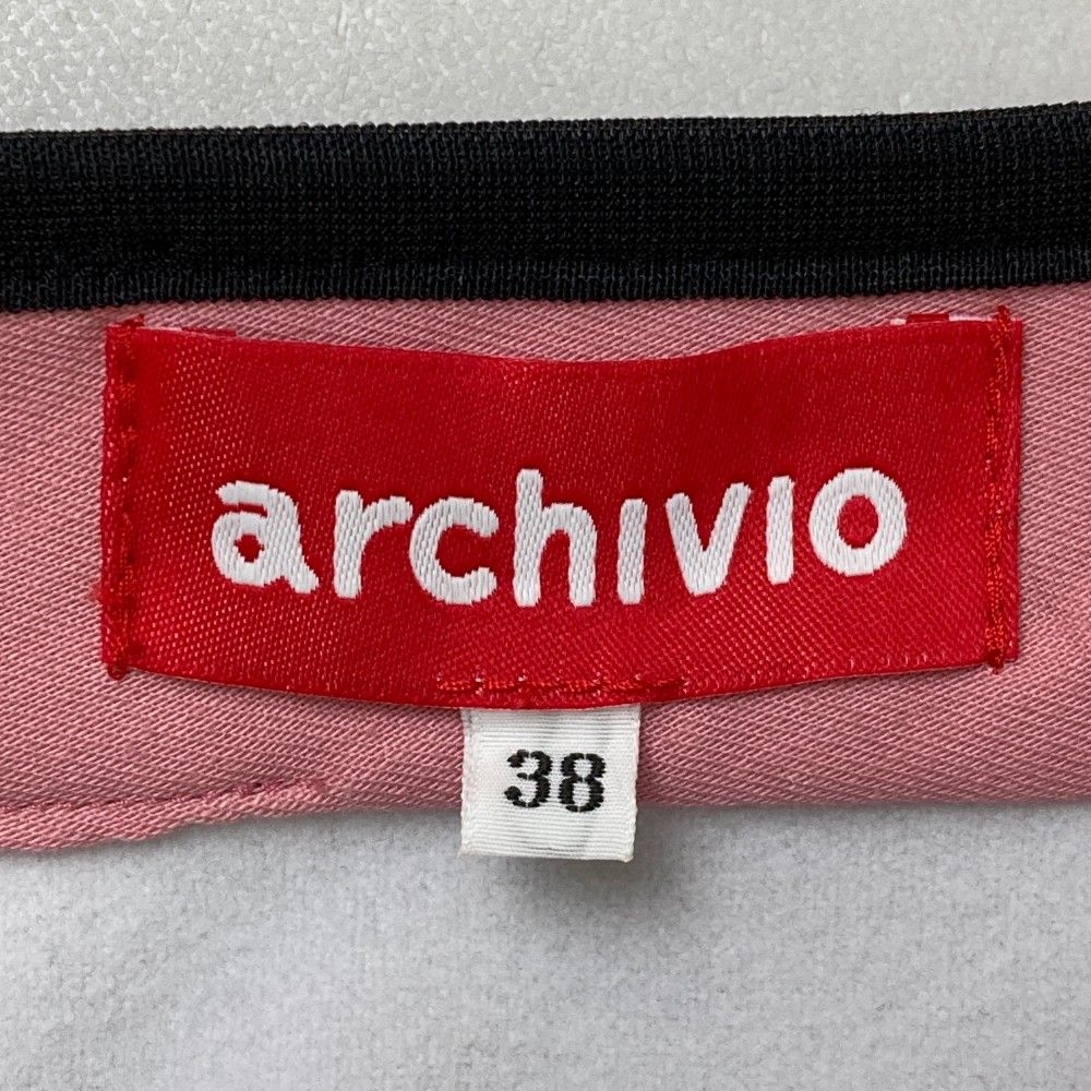 サイズ：38 ARCHIVIO アルチビオ ニットセーター ロゴ 総柄