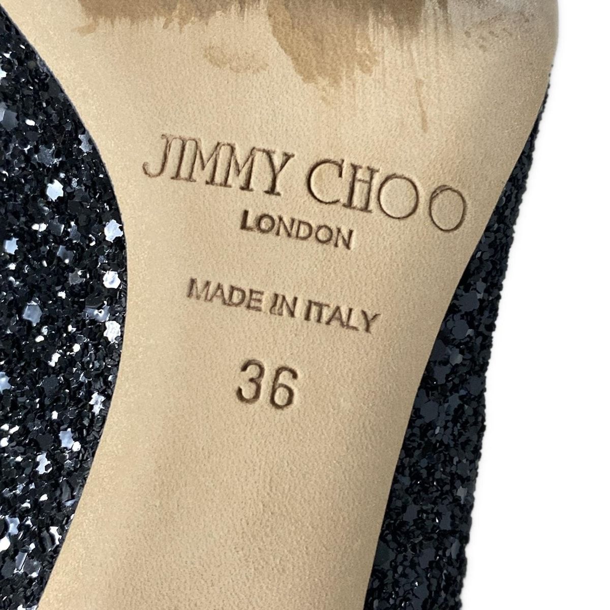 ジミーチュウ　パンプス36(23㎝)グリッター JIMMY CHOO - ほぼ新品♪ジミーチュウ ROMY85 グリッター