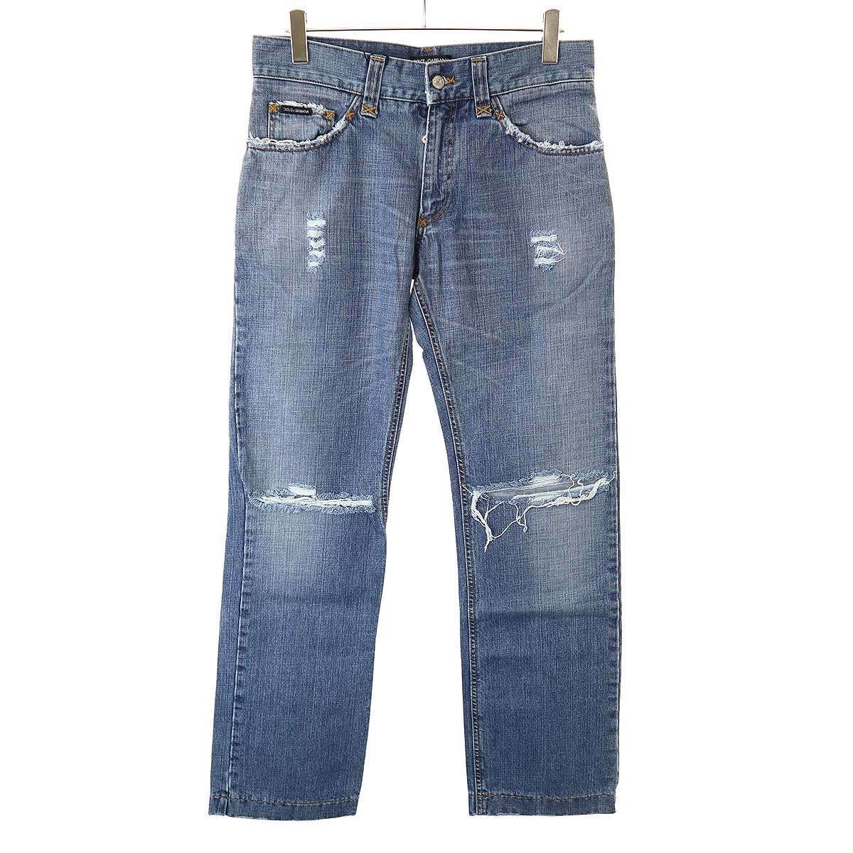 DOLCE&GABBANA ドルチェ＆ガッバーナ 2004SS ダメージデニムパンツ