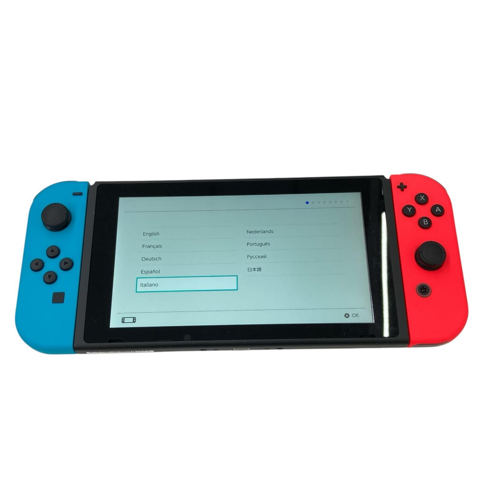186000 Nintendo Switch HAC-001 本体 き ケーブル付き 通電 済み み