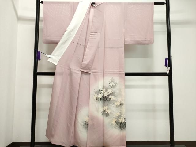 平和屋着物＊夏物 色留訪問着 絽 草花文 暈し染め 正絹 逸品