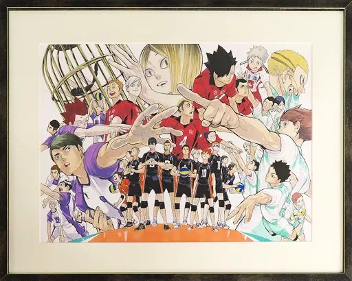 原画イラストボード 付属品付)連載完結記念 ディスカウント ハイキュー