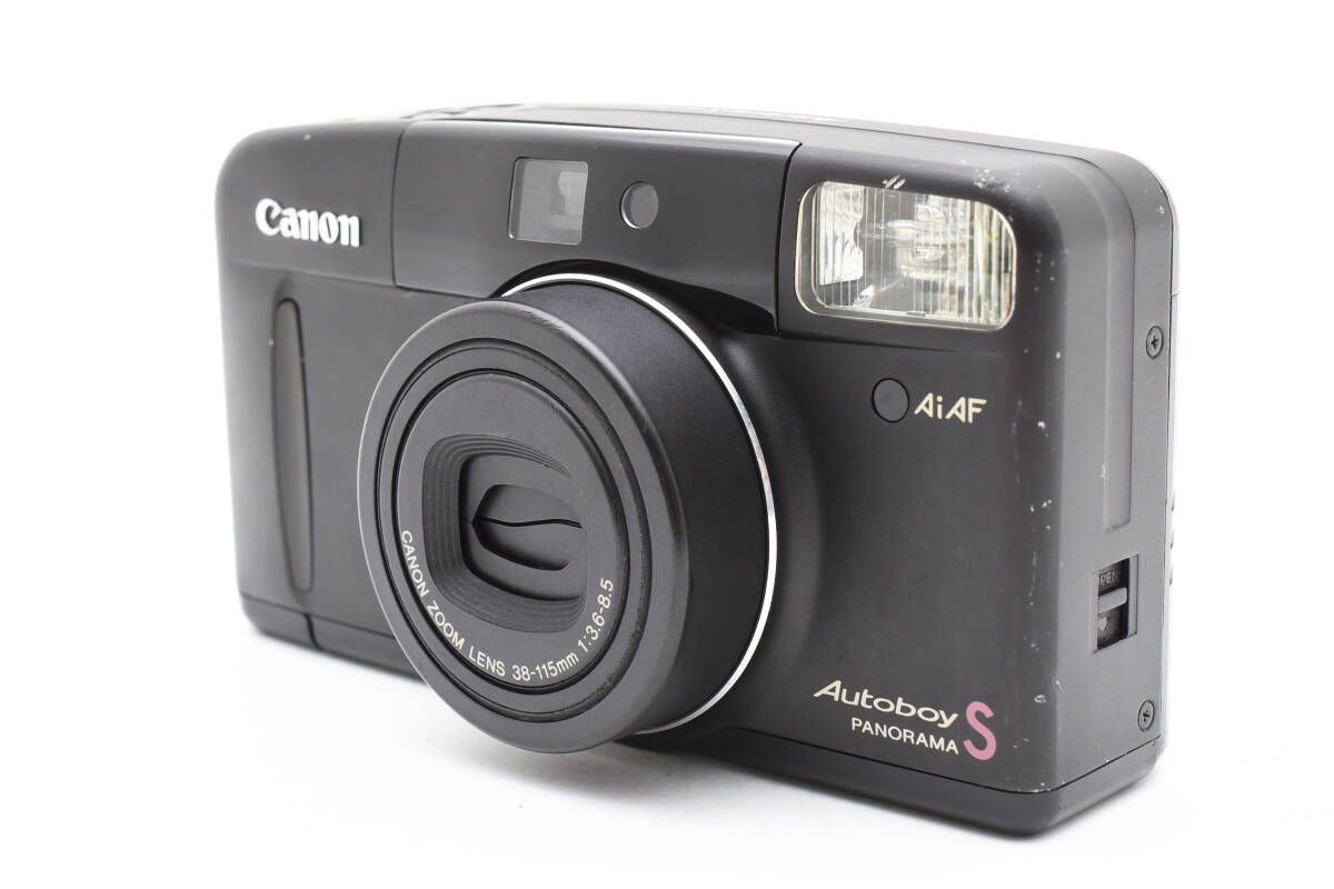 【完動品 美品】Canon Autoboy S PANORAMA ブラックボディ Canon Autoboy S PANORAMA ブラック フィルムカメラ 【公式通販】