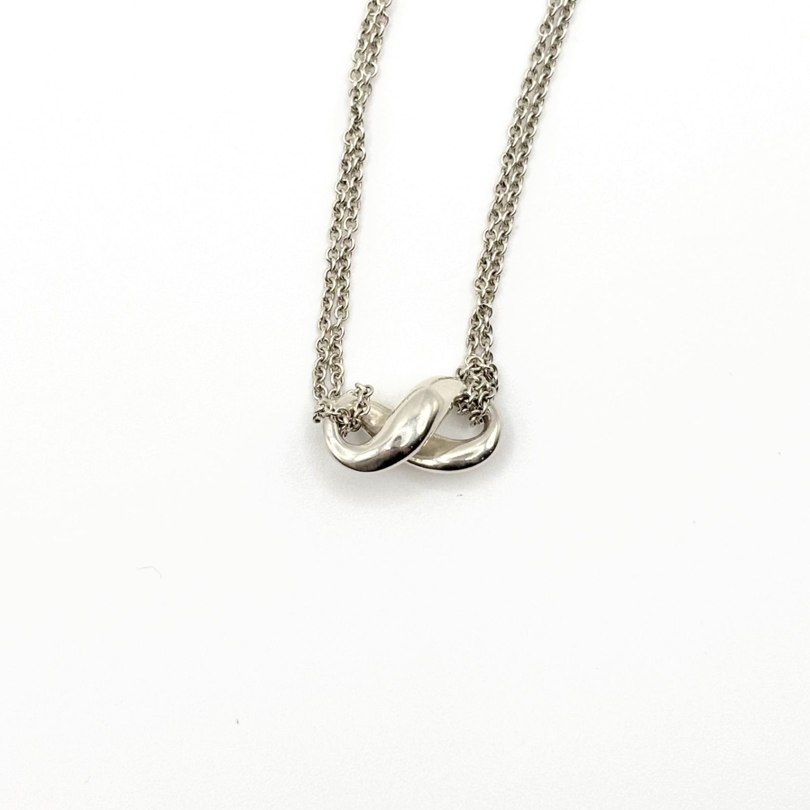 TIFFANY ティファニー インフィニティ ダブルチェーンネックレス